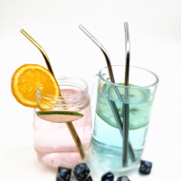 Hot sales stainless steel rainbow colored metal straws for drinking